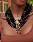 Jabari Necklace - Zebra (Detachable Layers/Removable Pendant),Necklaces, Sassy Jones,