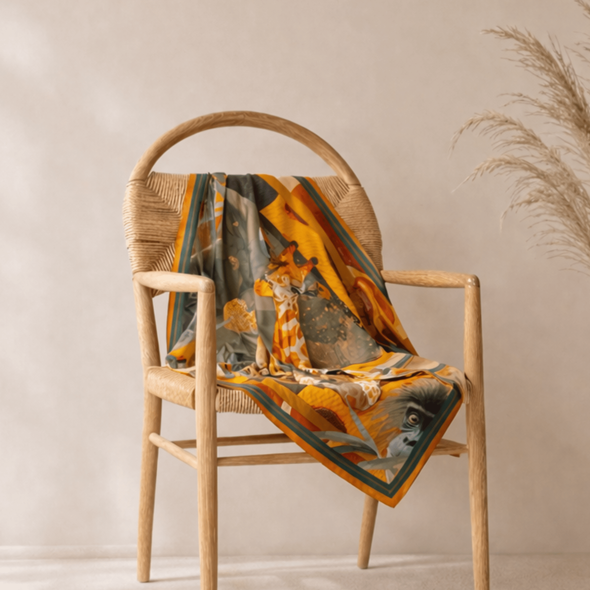 Jumanji Luxe Scarf 33" x 33",Scarves, Sassy Jones,