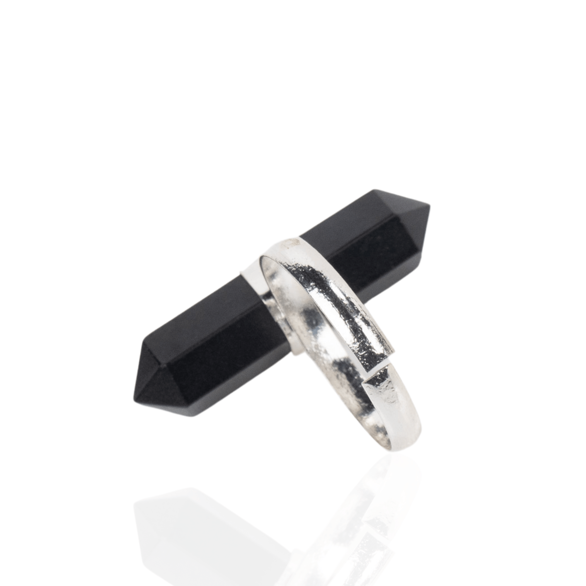 Jyoti Crystal Adjustable Ring - Black Tourmaline,Rings, Sassy Jones,