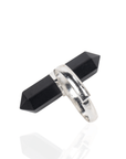 Jyoti Crystal Adjustable Ring - Black Tourmaline,Rings, Sassy Jones,