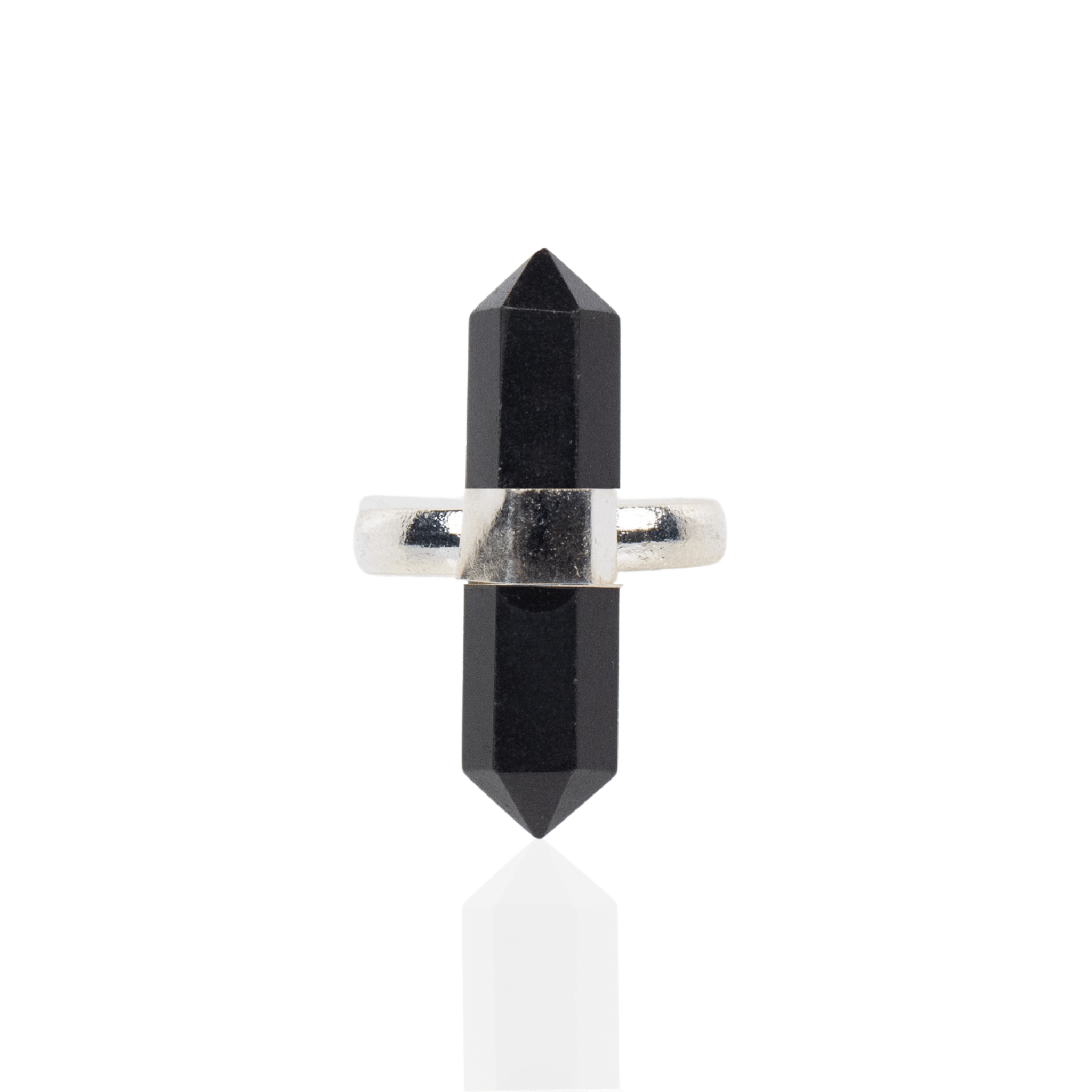 Jyoti Crystal Adjustable Ring - Black Tourmaline,Rings, Sassy Jones,