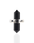 Jyoti Crystal Adjustable Ring - Black Tourmaline,Rings, Sassy Jones,