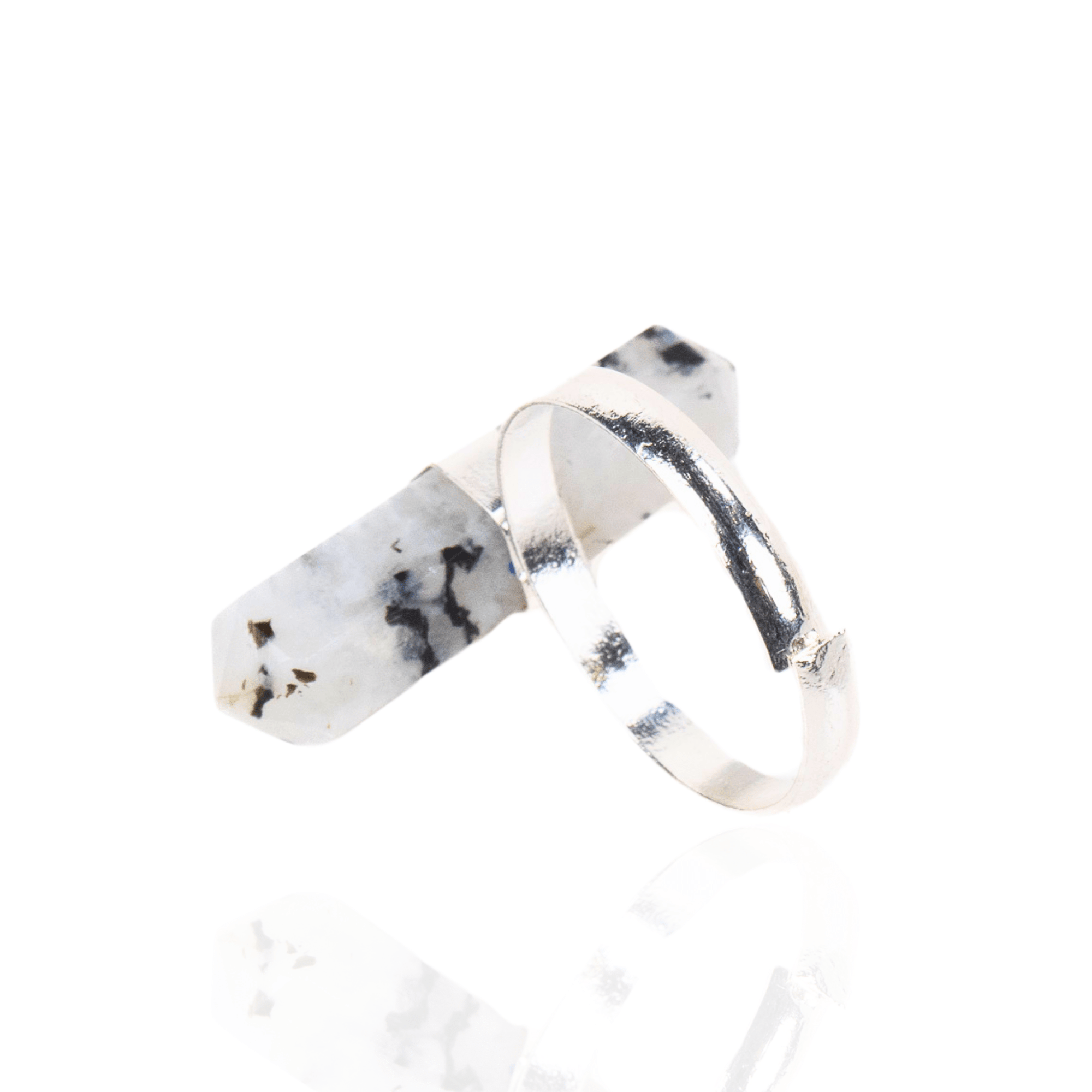 Jyoti Crystal Adjustable Ring - Dalmatian Jasper,Rings, Sassy Jones,