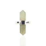 Jyoti Crystal Adjustable Ring - Green Aventurine,Rings, Sassy Jones,