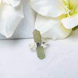 Jyoti Crystal Adjustable Ring - Green Aventurine,Rings, Sassy Jones,