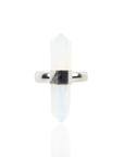 Jyoti Crystal Adjustable Ring - White Opal,Rings, Sassy Jones,