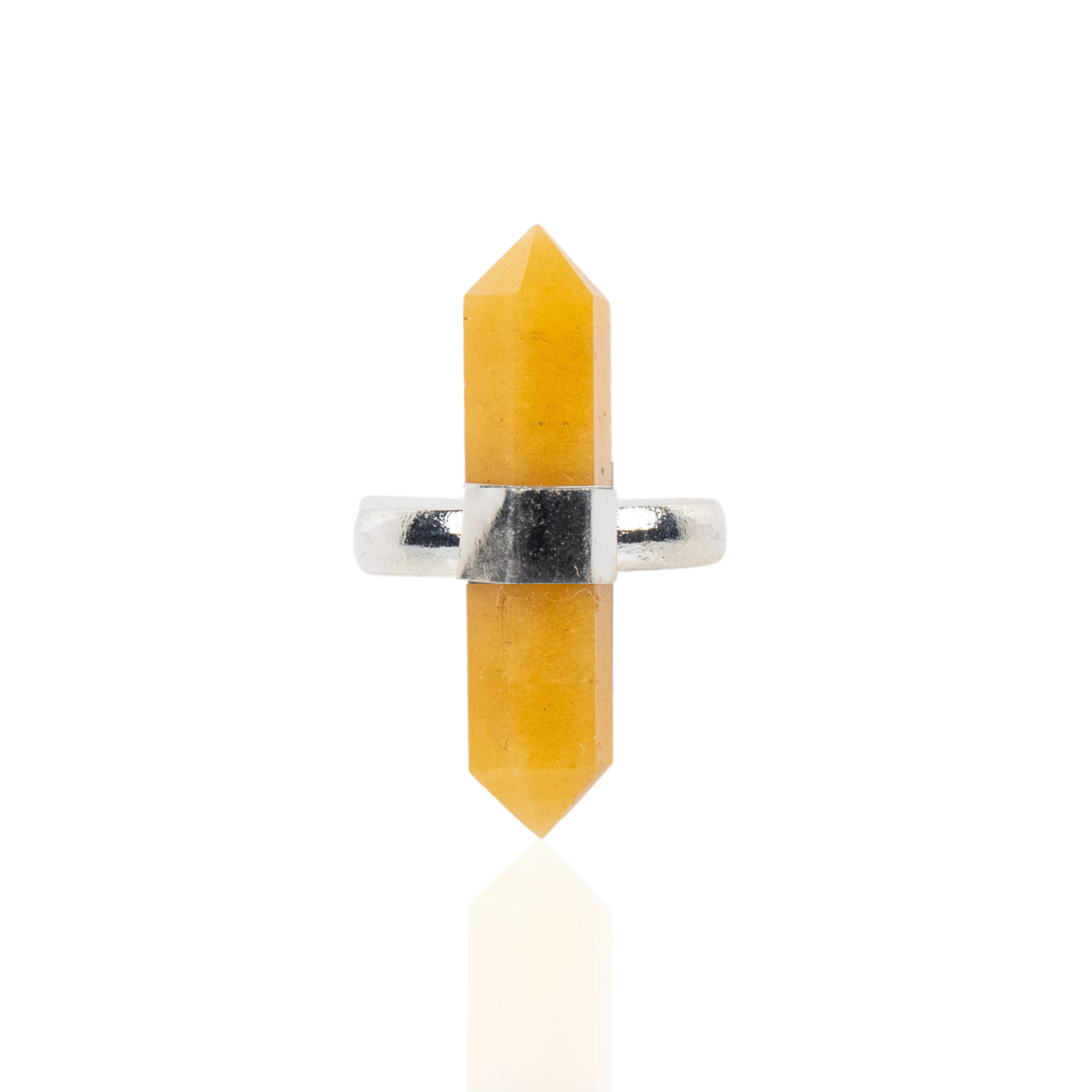 Jyoti Crystal Adjustable Ring - Yellow Aventurine,Rings, Sassy Jones,