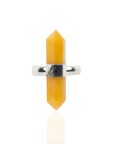 Jyoti Crystal Adjustable Ring - Yellow Aventurine,Rings, Sassy Jones,