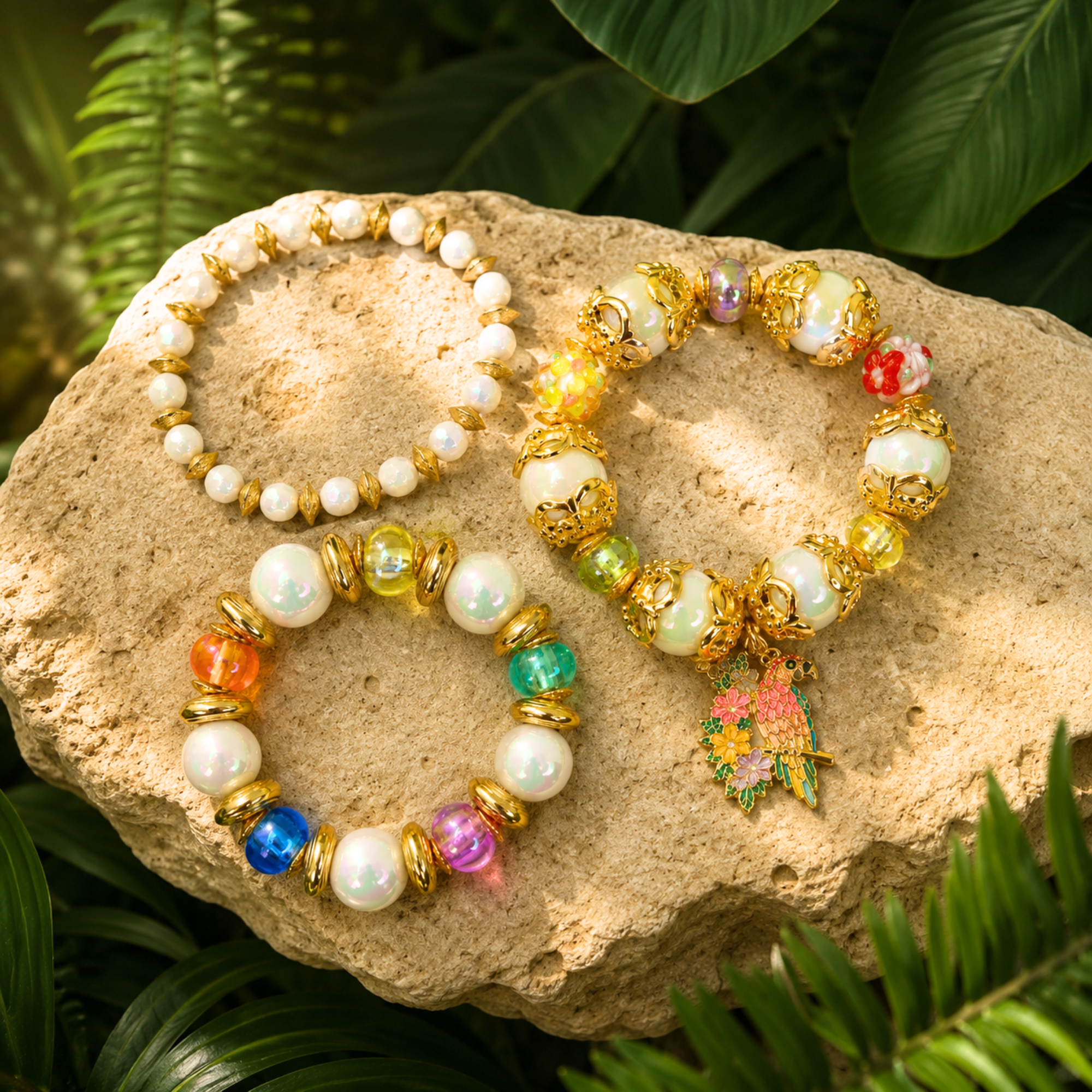 Kalani Island Bracelet Stack,Bracelets, Sassy Jones,
