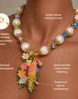Kalani Tropical Pearl Statement Necklace,Necklaces, Sassy Jones,