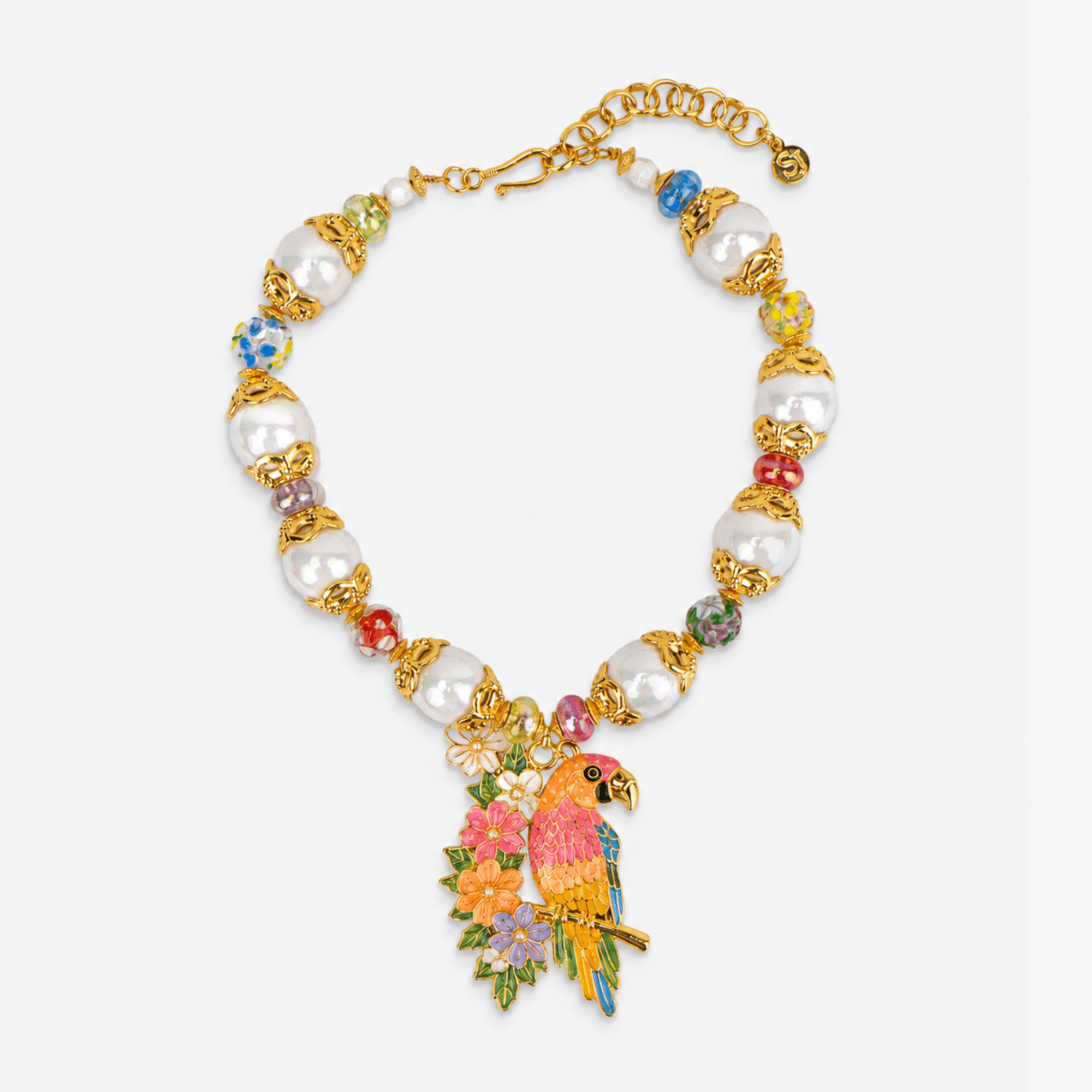 Kalani Tropical Pearl Statement Necklace,Necklaces, Sassy Jones,