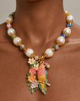 Kalani Tropical Pearl Statement Necklace,Necklaces, Sassy Jones,