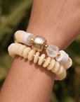 Kamaria Coconut 2pc Stack - Ivory Coast,Bracelets, Sassy Jones,
