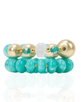 Kamaria Coconut 2pc Stack - Riviera Teal,Bracelets, Sassy Jones,