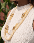 Kamaria Coconut Dress Chain - Ivory Coast,Necklaces, Sassy Jones,