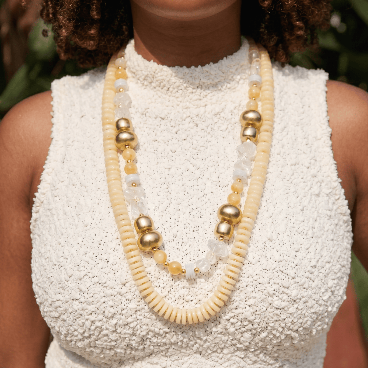 Kamaria Coconut Dress Chain Coast