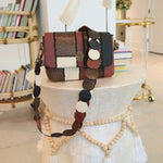 Karma Buffalo Leather Patchwork Crossbody - Nature Crocodile / Snake,Handbags, Sassy Jones,