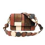 Karma Buffalo Leather Patchwork Crossbody - Nature Crocodile / Snake,Handbags, Sassy Jones,