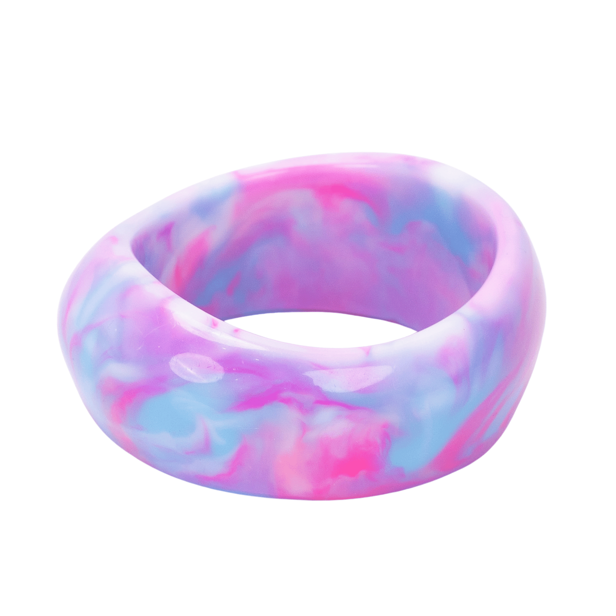 Kayla Cotton Candy Swirl Bangle,Bracelets, Sassy Jones,