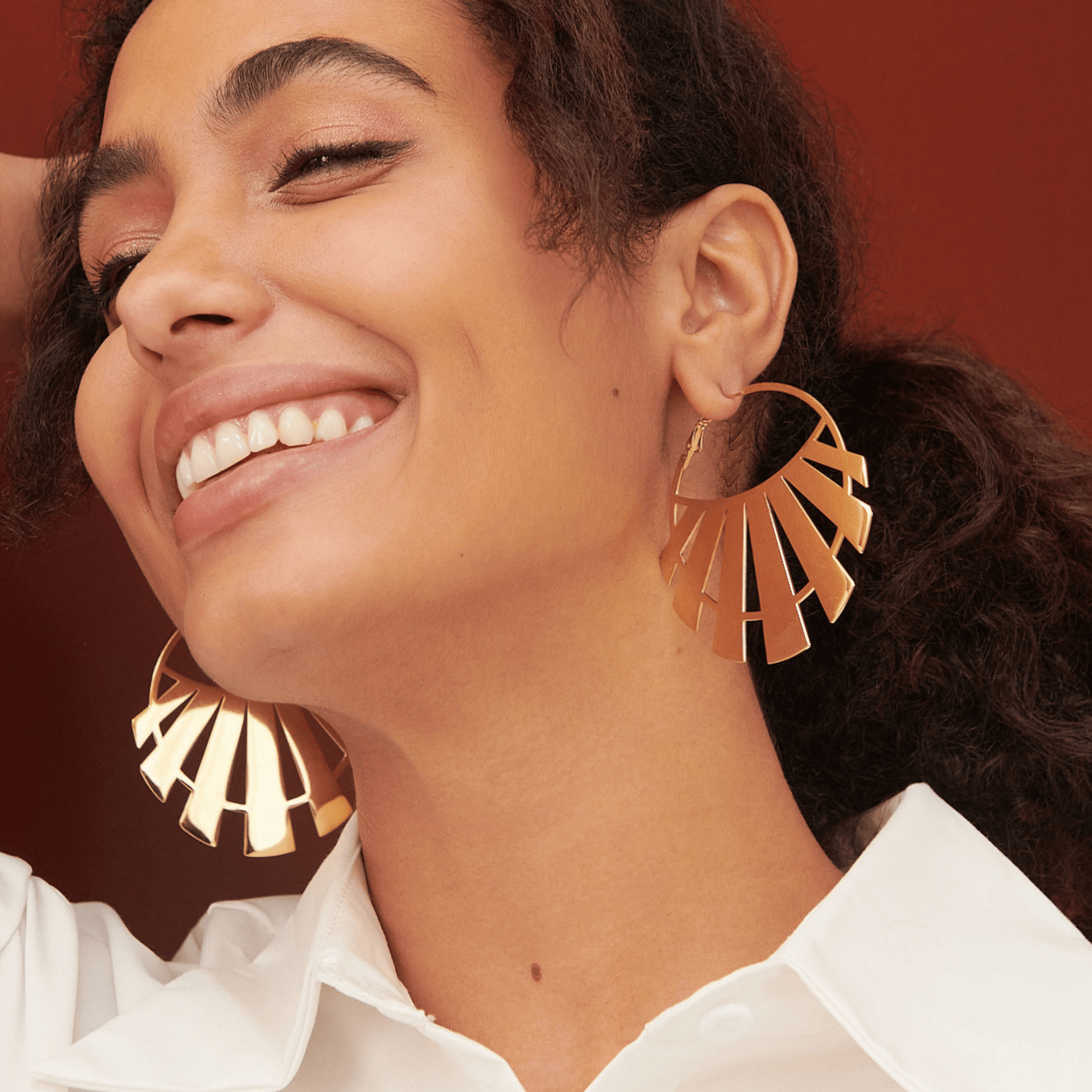 Kianga 14k Hoops,Earrings, Sassy Jones,