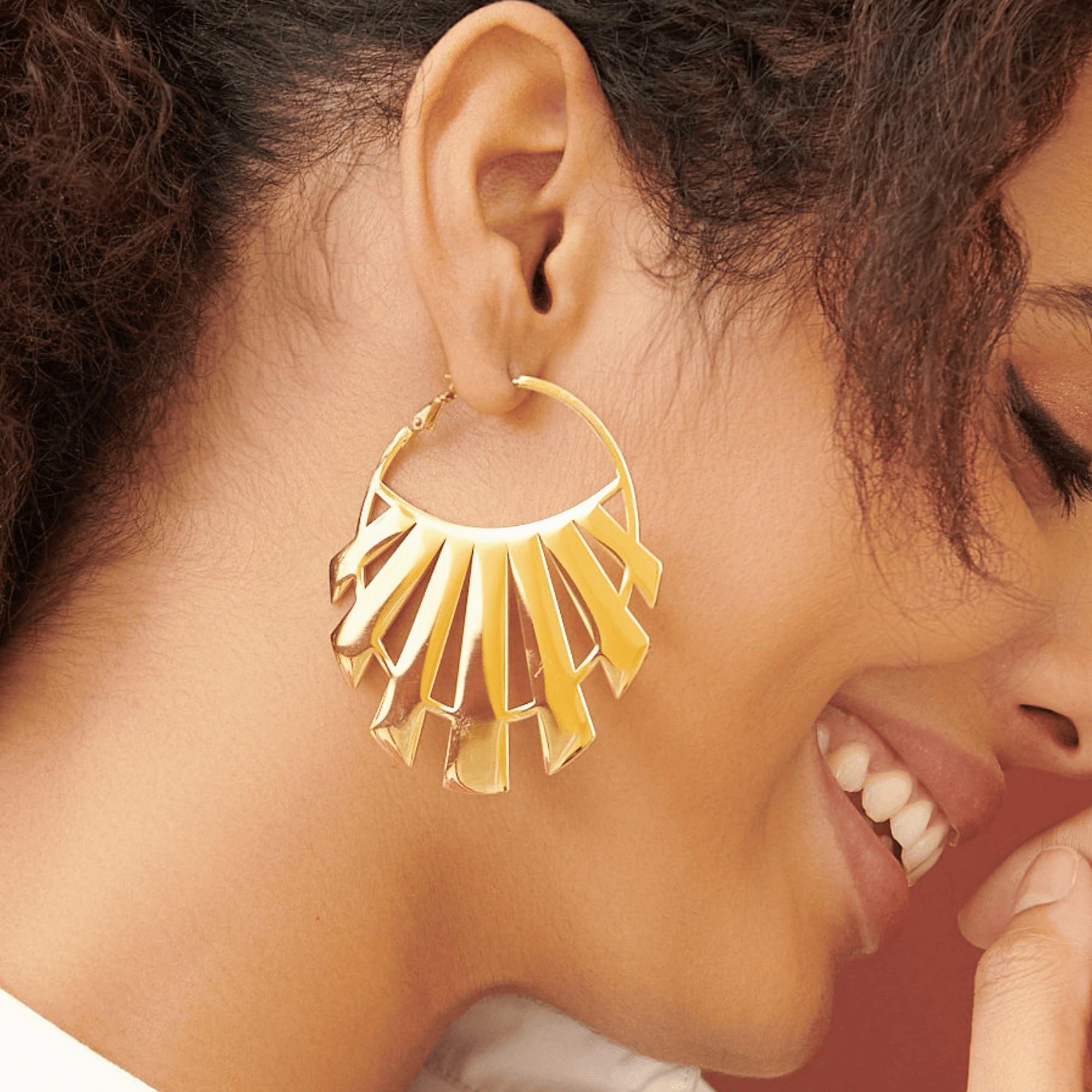 Kianga 14k Hoops,Earrings, Sassy Jones,