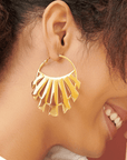 Kianga 14k Hoops,Earrings, Sassy Jones,