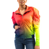 Kristyn Draped Stretch Jogger Jacket - Bahama Bright