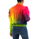 Bahama Bright jogger jacket Kristyn jogger jacket Sunset color jogger jacket Multicolor jogger jacket Bright hue jacket Gradient color jacket Sassy Jones jacket Vibrant jogger jacket Statement jogger jacket Fashion jogger jacket