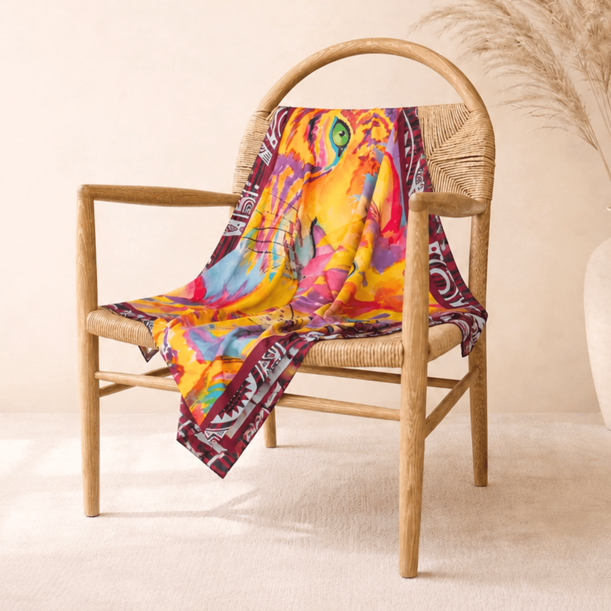 Leo Luxe Scarf 33" x 33",Scarves, Sassy Jones,