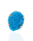 Lexi Druzy Adjustable Ring - Turquoise,Rings, Sassy Jones,