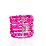 Lola Stretch Bracelet - Flamboyant Flamingo - Sassy Jones