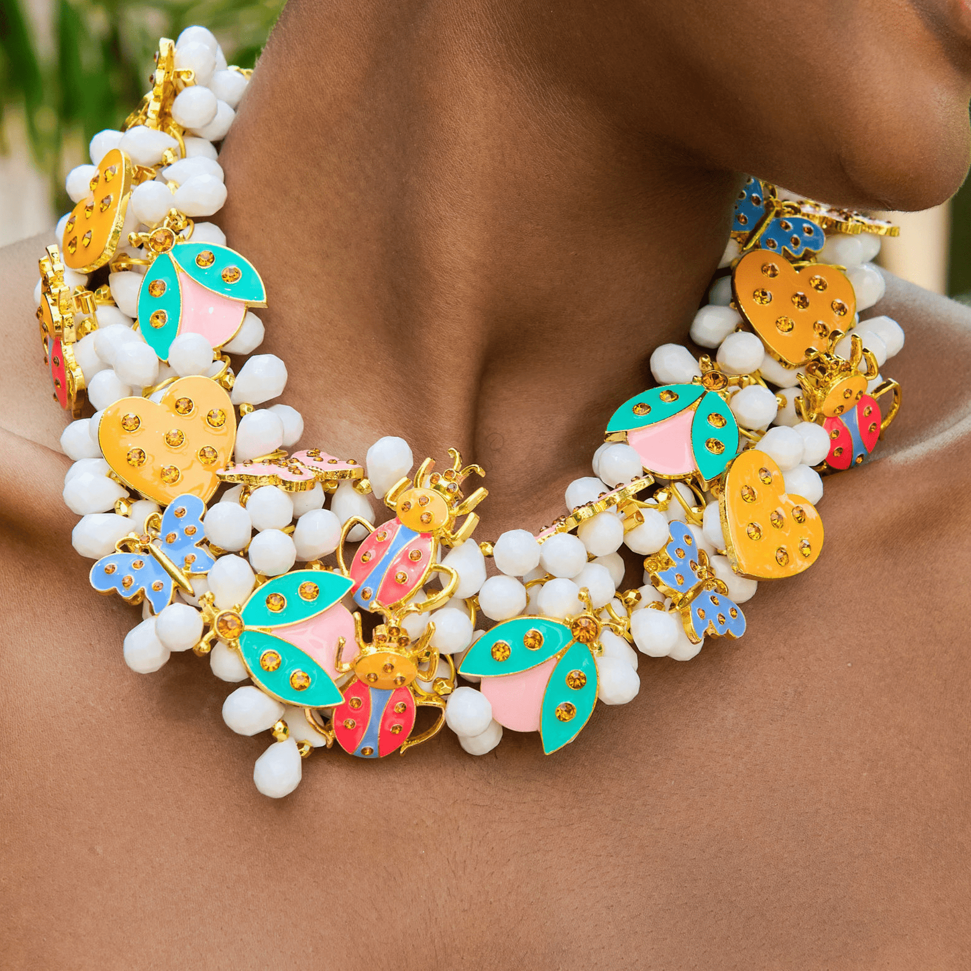 Lovebug 18k Bib - Paradise Multi | Sassy Jones