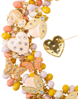 Lovebug 18k Brooch Bib - Peaches/Cream,Necklaces, Sassy Jones,
