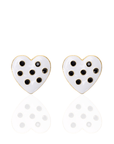 Lovebug 18k Studs - Black/White,Earrings, Sassy Jones,
