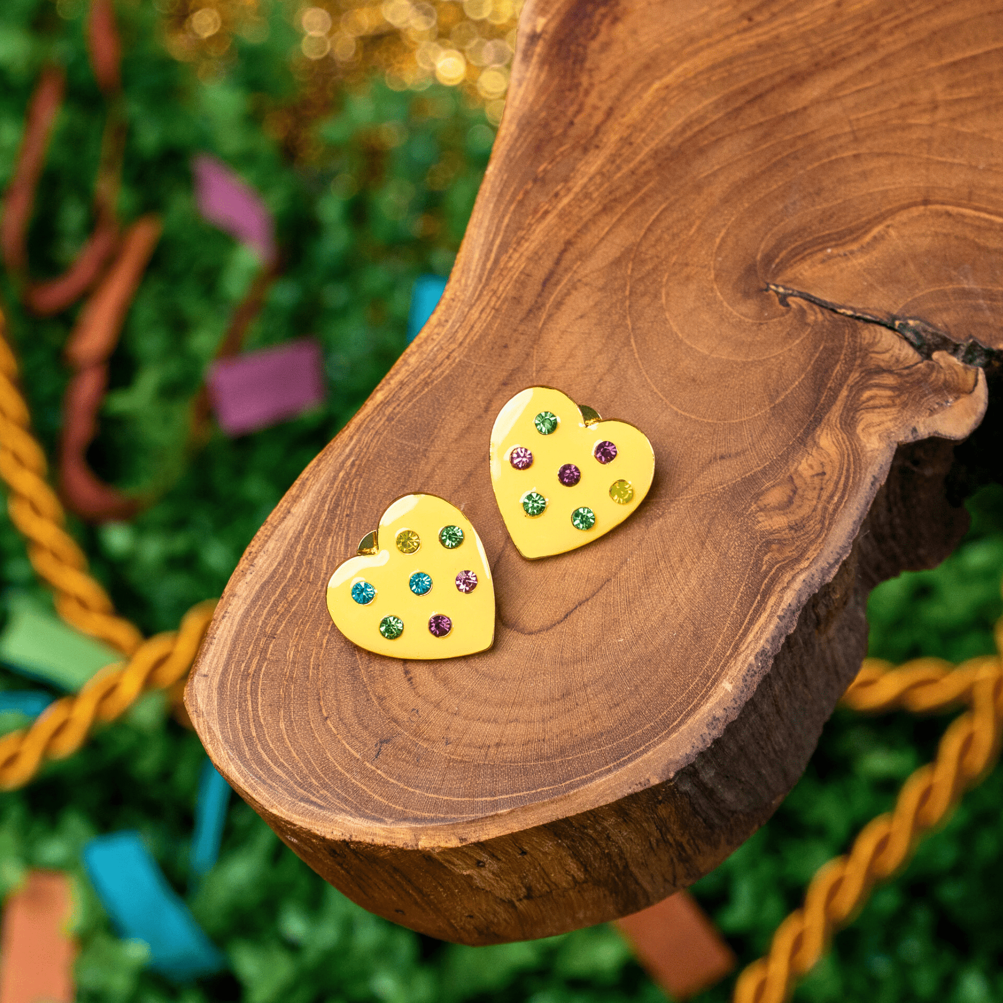 Lovebug 18k Studs - Carnivale,Earrings, Sassy Jones,