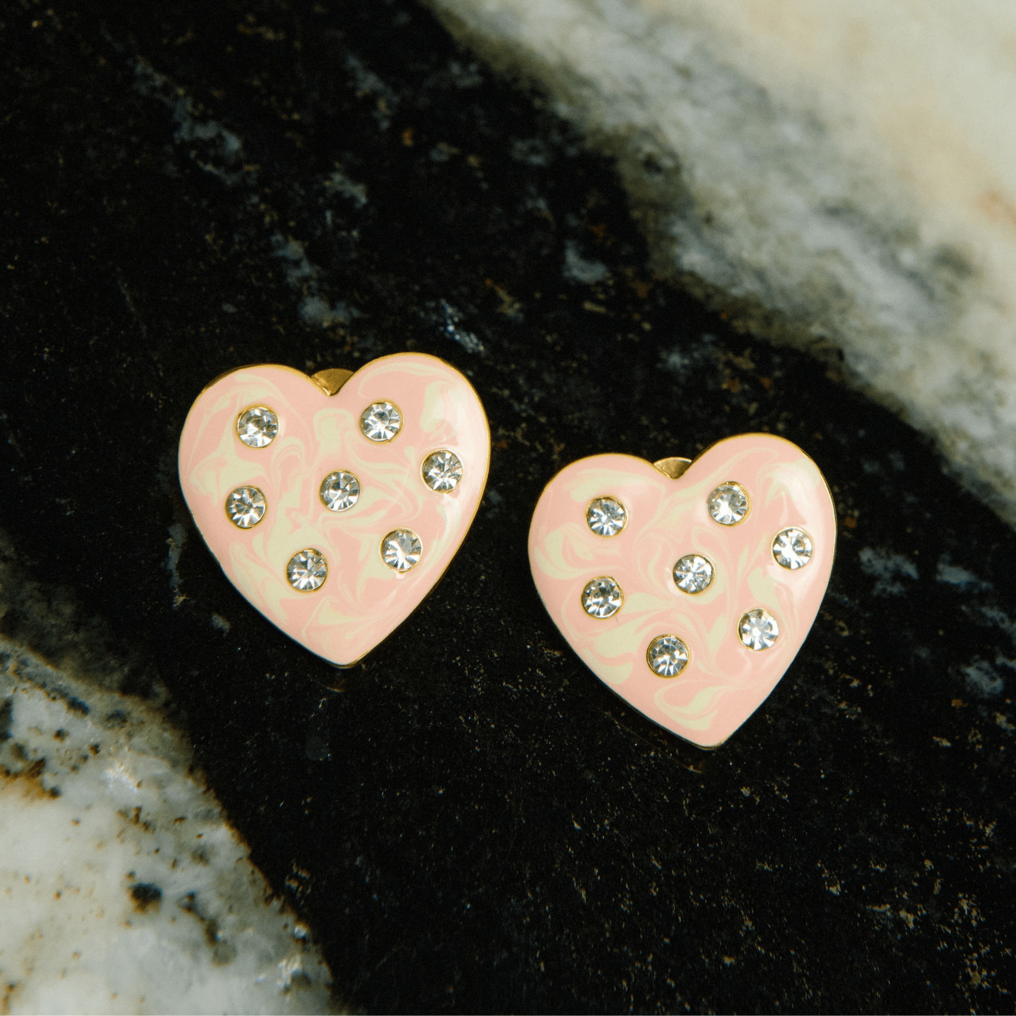 Lovebug 18k Studs - Cream,Earrings, Sassy Jones,