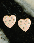 Lovebug 18k Studs - Cream,Earrings, Sassy Jones,