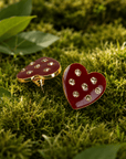 Lovebug 18k Studs - Crimson,Earrings, Sassy Jones,