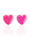 Lovebug 18k Studs - Hot Pink,Earrings, Sassy Jones,