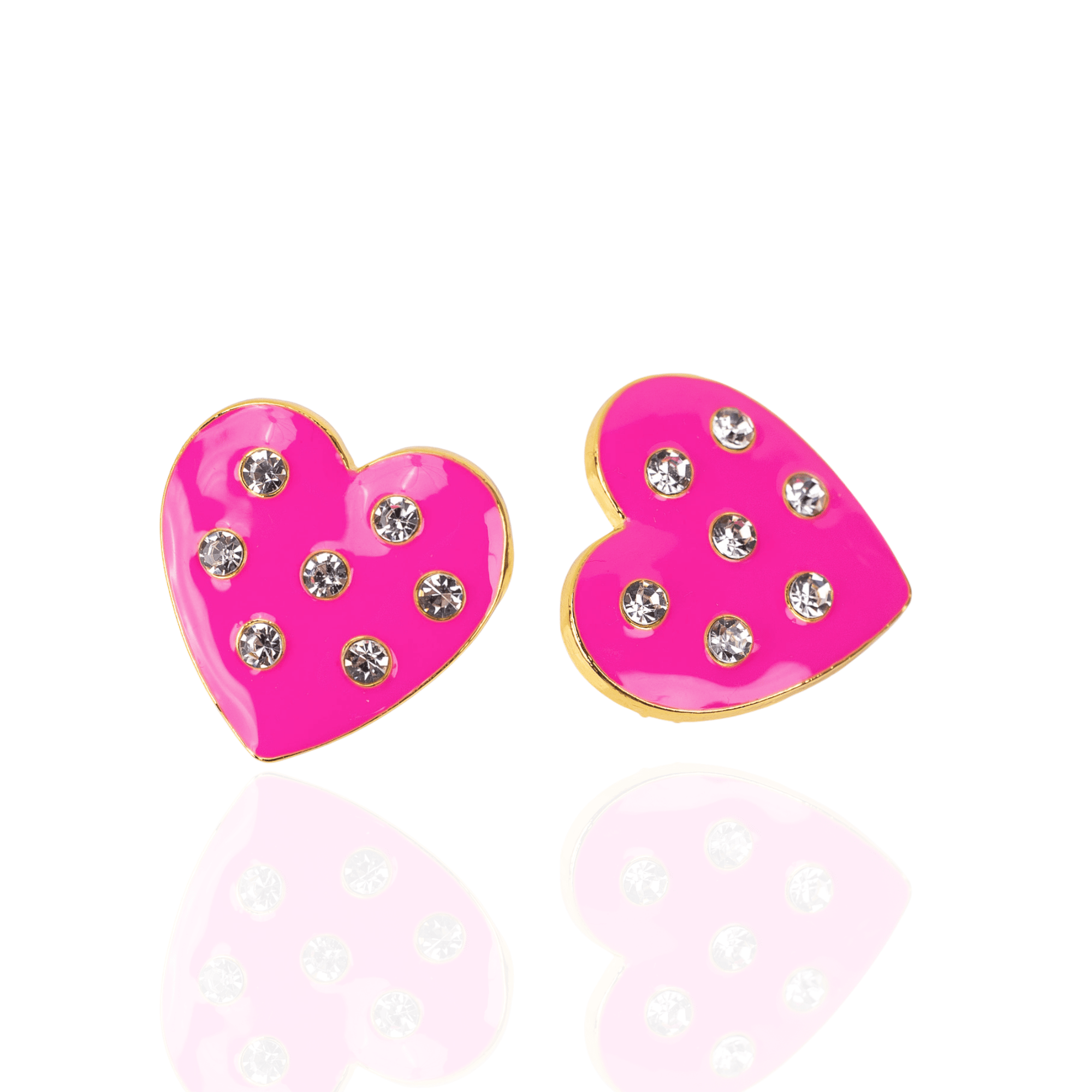 Lovebug 18k Studs - Hot Pink,Earrings, Sassy Jones,