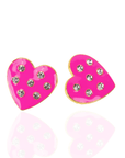 Lovebug 18k Studs - Hot Pink,Earrings, Sassy Jones,