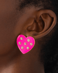 Lovebug 18k Studs - Hot Pink,Earrings, Sassy Jones,