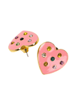 Lovebug 18k Studs - Pink/Green,Earrings, Sassy Jones,