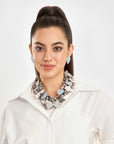 Lovebug Greige Jewelry Unique Beaded Necklace Grey Statement Necklace Heart Shaped Earrings Fashionable Greige Jewelry Designer Lovebug Necklace Trendy Grey Accessories Artistic Statement Jewelry Beaded Lovebug Jewelry Set Elegant Grey Fashion Jewelry High Fashion Beaded Necklace