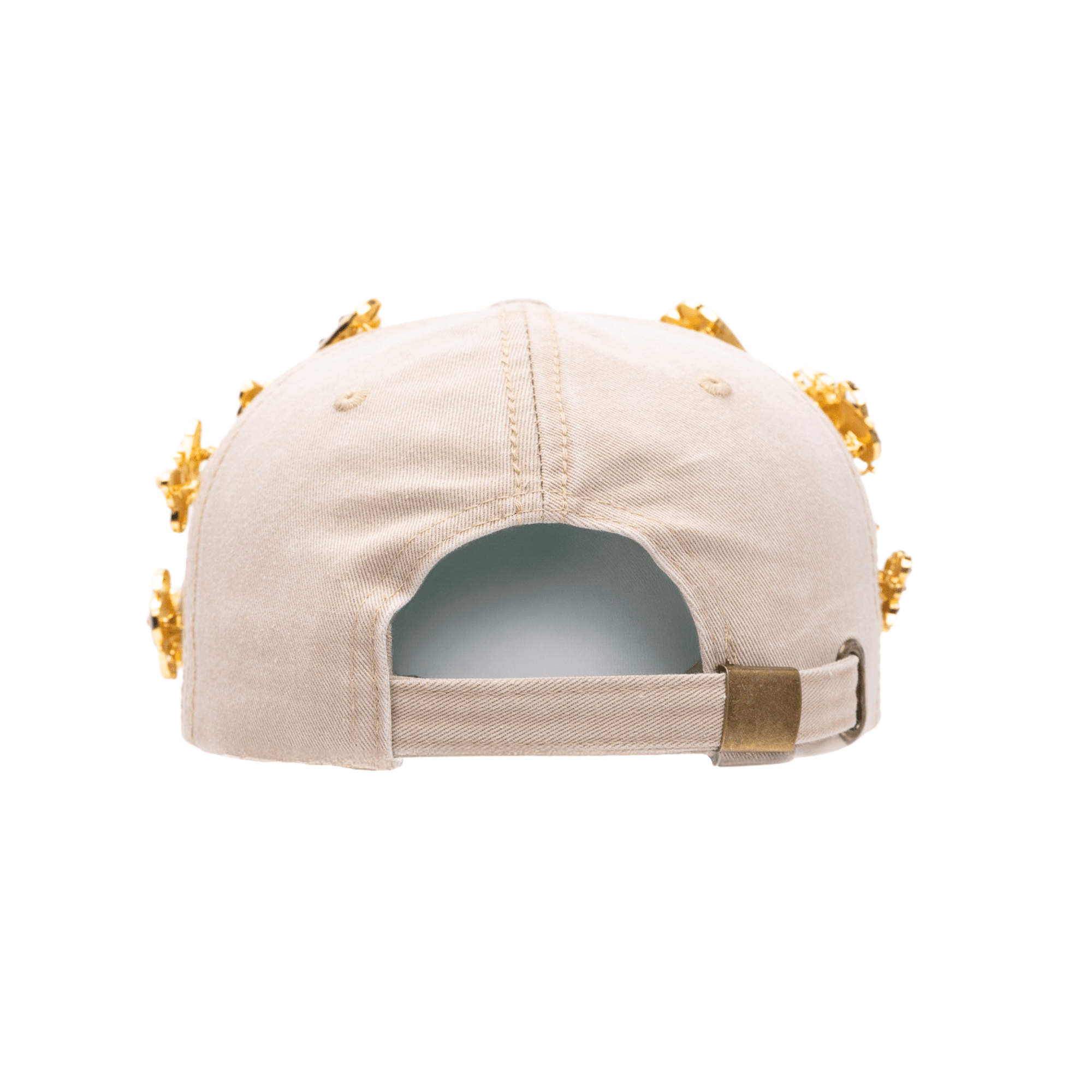 Lovebug Denim Dream Brooch Ballcap - Tan,Hat, Sassy Jones,