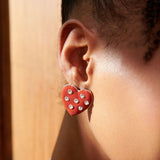 Lovebug Studs - Burgundy