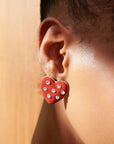 Lovebug Studs - Burgundy