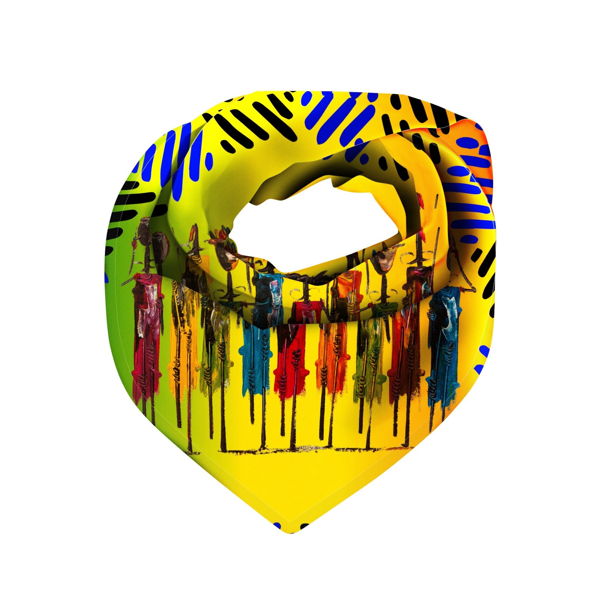 Maasai Luxe Scarf 33" x 33",Scarves, Sassy Jones,