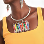 Maasai Sherrie Choker African Choker Necklace Maasai Jewelry Traditional Maasai Choker Ethnic Beaded Choker Maasai-Inspired Accessories Handmade African Jewelry Tribal Choker Necklace Colorful Beaded Choker Maasai Beadwork Statement Choker Necklace Authentic Maasai Jewelry African Fashion Jewelry Maasai Beaded Necklace Unique Tribal Choker