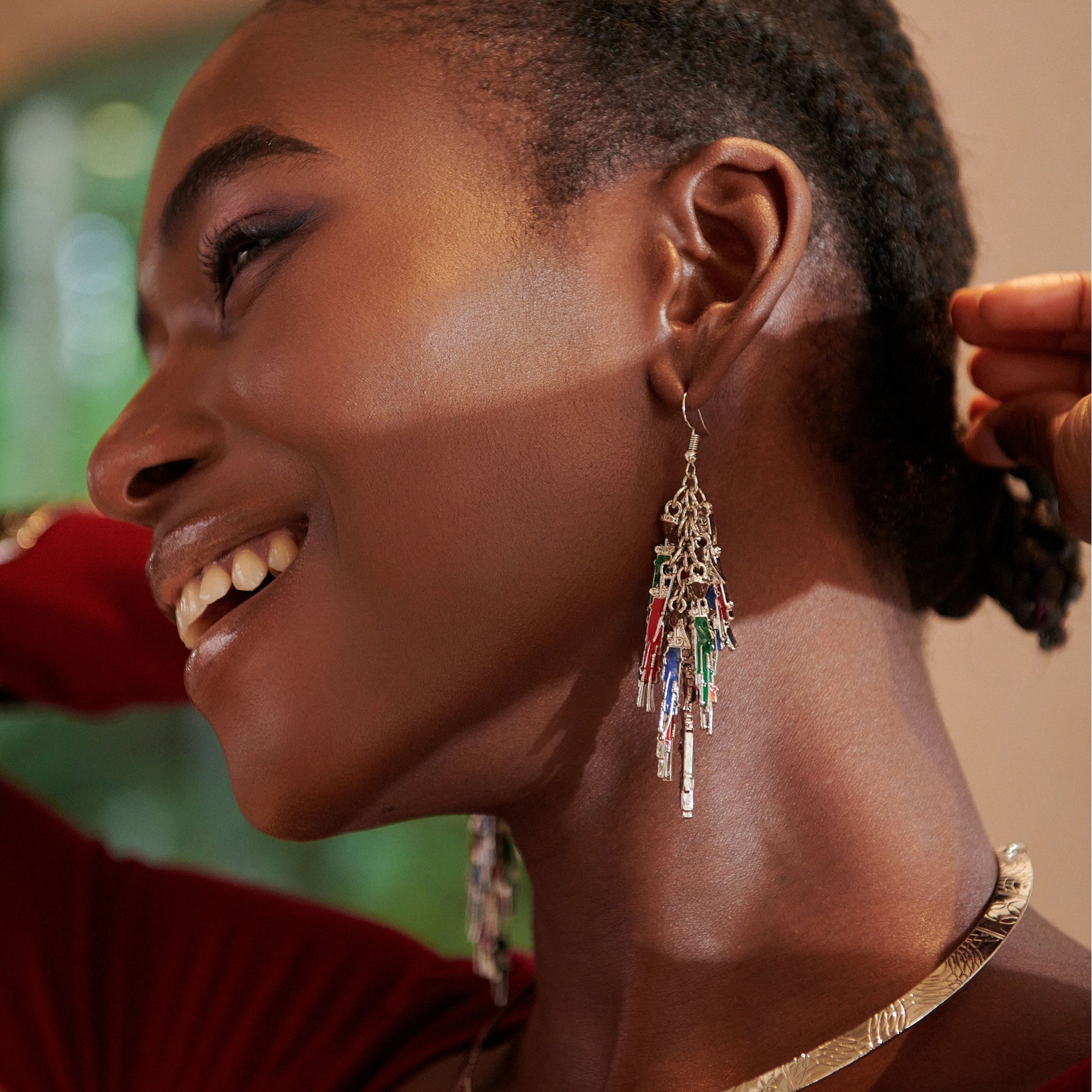 Maasai Sherrie Dangles,Earrings, Sassy Jones,